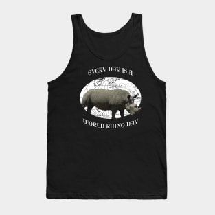 Every Day Is A Word Rhino Day Tank Top